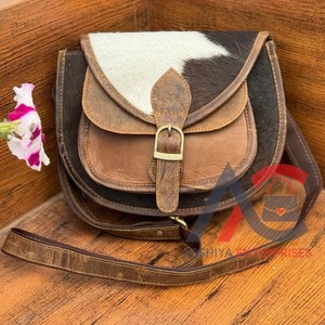 Nouveau sac à main en cuir de vachette véritable occidental élégant sac à bandoulière décontracté vente chaude en cuir véritable femmes bandoulière Cowgirl sacs à main - Product Image 1