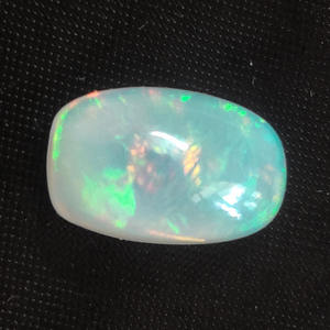 Opale éthiopienne naturelle 14x9mm cabochon rectangle 4.05 cds cabine opale véritable pour bijoux plein de feu opale blanche pierres précieuses cabine - Product Image 5