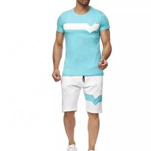 Conjunto de Verano de Dos Piezas para Hombre, Camiseta y Pantalones Cortos de Secado Rápido, Estilo Moderno, Precio al por Mayor - Product Image 1