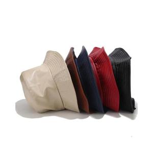 หมวกชาวประมงแบบใส่กลับด้านได้ดีไซน์ใหม่หมวกทรงถังหนังแนวสตรีทระบายอากาศได้ดีสำหรับฤดูร้อนพร้อมโลโก้ที่กำหนดเองด้วยคำใบ้พลัง - Product Image 6