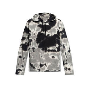 Sweat à capuche pour hommes en tissu confortable à manches longues imprimé tropical couleur unie brodée pour l'hiver - Product Image 1