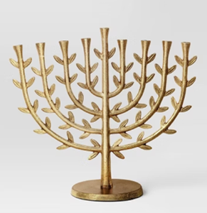 Menorás de metal judías diseñadas artísticamente a granel para Hanukkah para minoristas de judaica y candelabros, linternas y tarros - Product Image 4