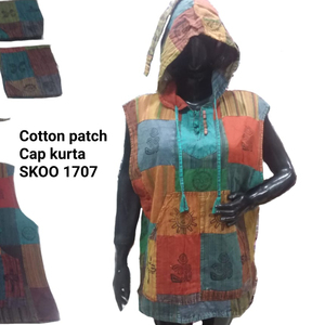 Kurta Kurta ชุดกางเกงผ้าฝ้ายสไตล์โบโฮ,ชุด Anarkali Kurti พร้อมกางเกงสำหรับฤดูร้อน - Product Image 1