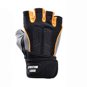 Gants de fitness en cuir Gants de musculation Gants de fitness à long poignet du Pakistan Gym Haltérophilie Workout Personnalisé Unisexe - Product Image 5