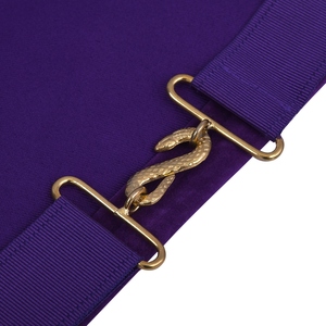 Digne Patron OES Tablier Violet Velours Avec Carré Et Boussole G Avec Couronne D'argent Matériau Véritable Avec Une Qualité Incroyable - Product Image 6