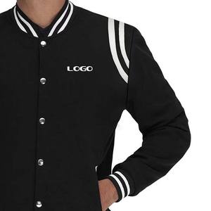 Cuerpo de lana hecho a medida y chaquetas universitarias de manga de cuero de vaca Real, chaqueta de béisbol universitaria con logotipo de diseño personalizado para hombres, ropa deportiva - Product Image 6
