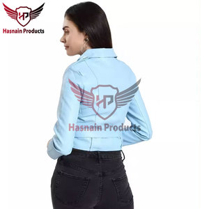 Chaquetas de cuero de moda de mujer de piel de vaca de la mejor calidad al por mayor DISEÑO DE OEM prémium-moda original de tamaño personalizado - Product Image 4