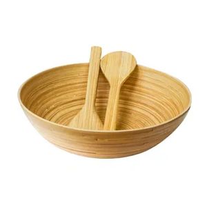 Vente en gros de saladiers et serveurs en bambou filé de taille personnalisable Articles de cuisine écologiques fabriqués à la main au Vietnam - Product Image 2