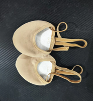 Zapatos de Gimnasia Rítmica para Mujer, de Piel de Oveja y Microfibra, con Logotipo Personalizado, Tacón Plano, Cómodos, Duraderos, Tallas Grandes, para Baile