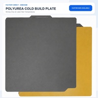 Placa de Impresión 3D de Poliurea de Construcción en Frío, Directo de Fábrica, Acero Flexible con Resorte, Agarre Fuerte, PLA PETG, Tamaño Personalizado
