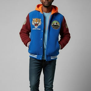 Best-seller Veste de baseball en chenille brodée sur mesure pour adultes et jeunes, coupe-vent, respirante, veste d'hiver pour hommes - Product Image 1