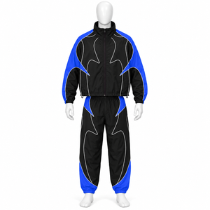 Ensembles en nylon surdimensionnés avec logo personnalisé des fabricants, veste coupe-vent en nylon, survêtement fabriqué par Elson Sports - Product Image 5