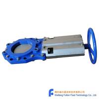 Katup Gerbang Pisau Standar DIN EN PN10 A4 dengan Spindle Non-Rising dan Handwheel DN150 Seri EN558 20 K1