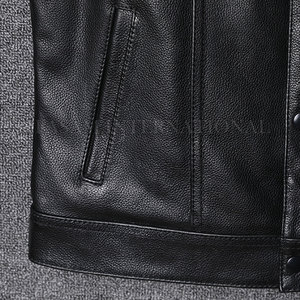 Chaleco de cuero para hombre, ropa de calle sin mangas, Chaleco de cuero para hombre de buena calidad, gran oferta, Chaleco de cuero para hombre - Product Image 6