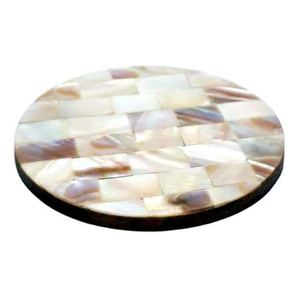 Ensemble de sous-verres élégants en incrustation de vaisselle pour table à manger et retours d'hôtel et café avec sous-verres artisanaux - Product Image 2