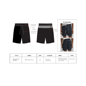 Pantalones cortos deportivos de algodón 100% para hombre, cintura elástica negra, secado rápido, ligeros para entrenamientos y salidas informales, ajuste relajado - Product Image 1