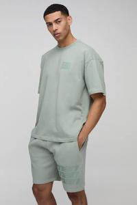 Sérigraphie Hommes 2025 Surdimensionné Streetwear T-Shirt 100% Coton 240GSM Personnalisé Premium Couture Qualité Longue Vente en Gros - Product Image 3