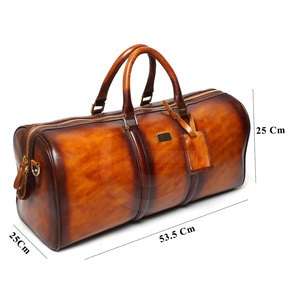 2025 Custom Design Durable Genuine Leather Casual Water Resistant Zipper <b>Duffel</b> <b>Bag</b> Latest Style High Quality Quick Dry - Product Image 4
