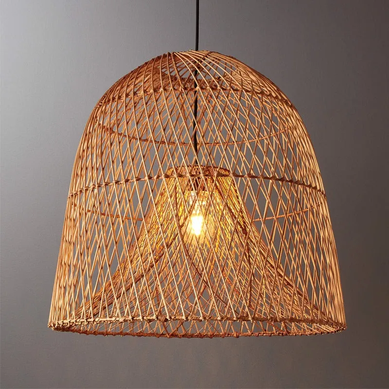 Cheap Item Rattan Chandelier Lampshades Natural Hanh Woven Lamp Shades Covers Decorative Modern Style Lighting Accessories