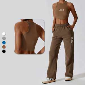 Pantalones de bloque de color Pantalones de chándal para mujer Nuevos pantalones de chándal de gran tamaño informales personalizados OEM Pantalones de chándal para mujer - Product Image 2