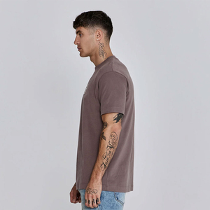 T-shirt blanc à col rond et manches courtes pour homme, coupe classique, couleur unie, décontracté, en jersey de coton, modèle vierge, fabricant - Product Image 2
