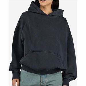 Sudaderas con capucha de invierno recortadas de algodón grueso de gran tamaño para mujer - Product Image 6