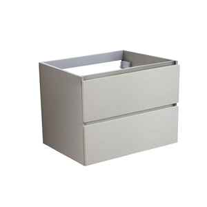 Mueble de Baño Vieste Gris Perla de 60cm con Base Suspendida y 2 Cajones - Product Image 1