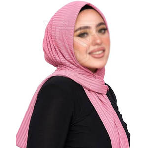 Venta al por mayor a granel duró completamente cubierto Dubai Hijab Casual de moda transpirable algodón/poliéster OEM servicio tradicional musulmán - Product Image 5