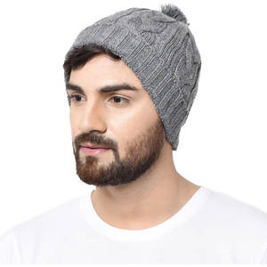 Knitted Camouflage Beanie Designer Outdoor Streetwear Fashionable High Quality 100% Mohair Soft Customizable Unisex Adult Beanie - Product Image 3