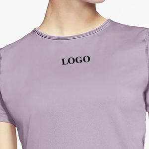 T-shirts décontractés en coton pour femmes et jeunes filles, personnalisables avec logo, de haute qualité, à prix abordable - Product Image 4