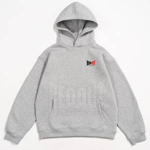 Sweats à capuche à épaules tombantes avec logo personnalisé, respirants, prix de gros, basiques pour hommes, sweats à capuche en coton mélangé à épaules tombantes - Product Image 1