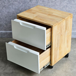 ตู้เก็บเงินข้างเตียงไม้ยางพาราสมัยใหม่ 50x40x56 ซม. รุ่น TDG6804 - Product Image 5