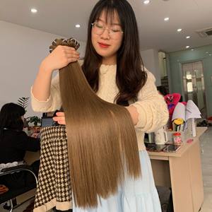 ผมต่อเวียดนามแท้ เกรด 12A แบบดับเบิ้ลเวฟท์  ไม่ผ่านการแปรรูป สีดำธรรมชาติ  ราคาโรงงาน - Product Image 6