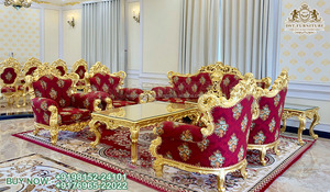 Designer วอลนัทโปแลนด์ห้องนั่งเล่นเฟอร์นิเจอร์ Maharaja ห้องนั่งเล่นเฟอร์นิเจอร์ชุดสําหรับ Home Royal มือแกะสลักโซฟาไม้สัก - Product Image 6