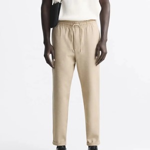 Pantalones Jogger Rectos Personalizados para Hombre, de Lona, Algodón y Felpa, de Secado Rápido, Ropa Deportiva Informal de Alta Calidad, Ropa de Gimnasio, Ropa Urbana, Fábrica OEM - Product Image 1