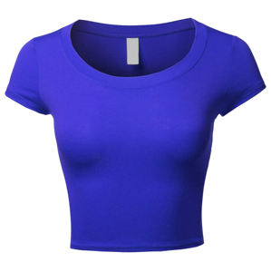 Camiseta corta de algodón con logotipo personalizado para mujer, camiseta estampada cómoda para trajes de moda de verano - Product Image 2