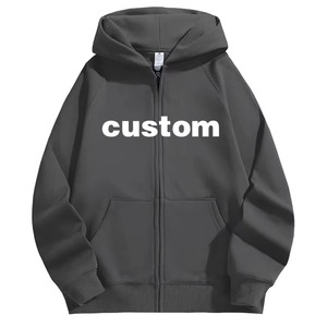 Sweat à capuche en polaire Sherpa personnalisé à col zippé pour hommes OEM Logo personnalisé Hoodies OEM Custom Factory Wholesale Heavy Fuzzy Fleece - Product Image 5