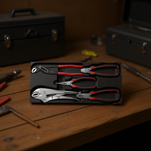 Assorted <b>Plier</b> in Plastic Tray 5-Piece <b>Set</b> for Various Uses - Product Image 3