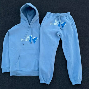 Conjunto Deportivo Unisex de Alta Calidad, 100% Algodón, Sudadera con Capucha Transpirable, Diseño 2 en 1 con Logotipo Personalizado y Estampado Sólido - Product Image 5
