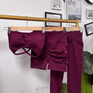 Conjuntos Deportivos de 2 Piezas para Mujer, Talla Grande, Ropa Deportiva para Gimnasio, Yoga, Secado Rápido, Sin Costuras, 22 Colores Sólidos, Popular en 2025 - Product Image 2