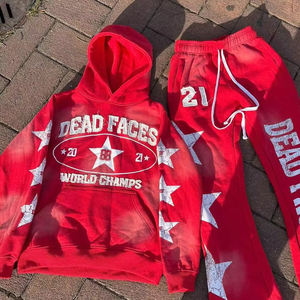 Chándal deportivo de algodón de talla grande para hombre, sudadera Tech Fleece con capucha, chándal de secado rápido, bordado personalizado, logotipo de sublimación impreso, Invierno - Product Image 5