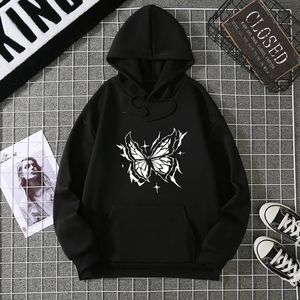 2025 Otoño Invierno mujer gruesa polar Sudadera con capucha Casual manga larga moda impresa sudadera cómoda ropa de calle - Product Image 2