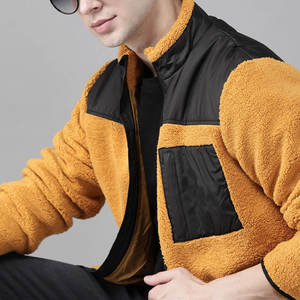 Veste en laine Sherpa avec veste zippée en polaire Veste polaire Sherpa personnalisée Streetwear pour hommes Vêtements d'extérieur de qualité supérieure Vêtements en gros - Product Image 5