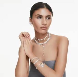 สร้อยข้อมือไข่มุกหรูหราพร้อมห่วงโซ่แบบปรับได้สำหรับการตัดในห้องปฏิบัติการ - Product Image 3