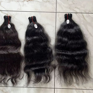 วิกต่อผมมนุษย์แบบไม่ผ่านการแปรรูปผมสำหรับวัดอินเดียเพิ่มความยาวได้อย่างรวดเร็วน้ำหนัก100ก. - Product Image 1