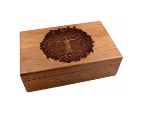 Boîte à bijoux en bois, utile pour organiser les bijoux quotidiens à l'intérieur d'une structure élégante et magnifique - Product Image 1