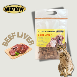 Womow 2025 החטיפים המיובשים לחיות מחמד בהקפאה מזון מיובש בהקפאה מזון שלם חתול וכלב סיטוני - Product Image 5