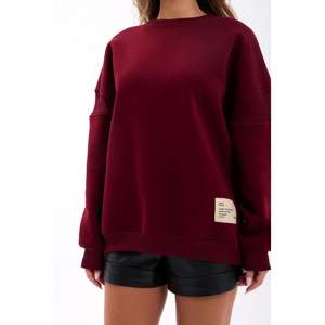 Sweat-shirt surdimensionné 6669 avec fonction anti-boulochage en tissu tricoté - Product Image 1