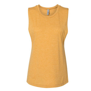 เทศกาลสตรีกล้ามเนื้อโพลีเอสเตอร์/ผ้าฝ้ายย์ OEM เสื้อกล้ามออกกําลังกายระบายอากาศออกกําลังกายยิมเสื้อกล้ามสําหรับผู้หญิง - Product Image 4