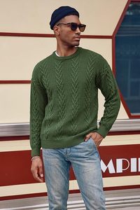 Breathable <b>Plus</b> <b>Size</b> Men's Crewneck <b>Sweaters</b> 2024 High Quality <b>Plus</b> Cotton <b>Sweaters</b> Men Casual Sweatshirts for Men 2024 - Product Image 3